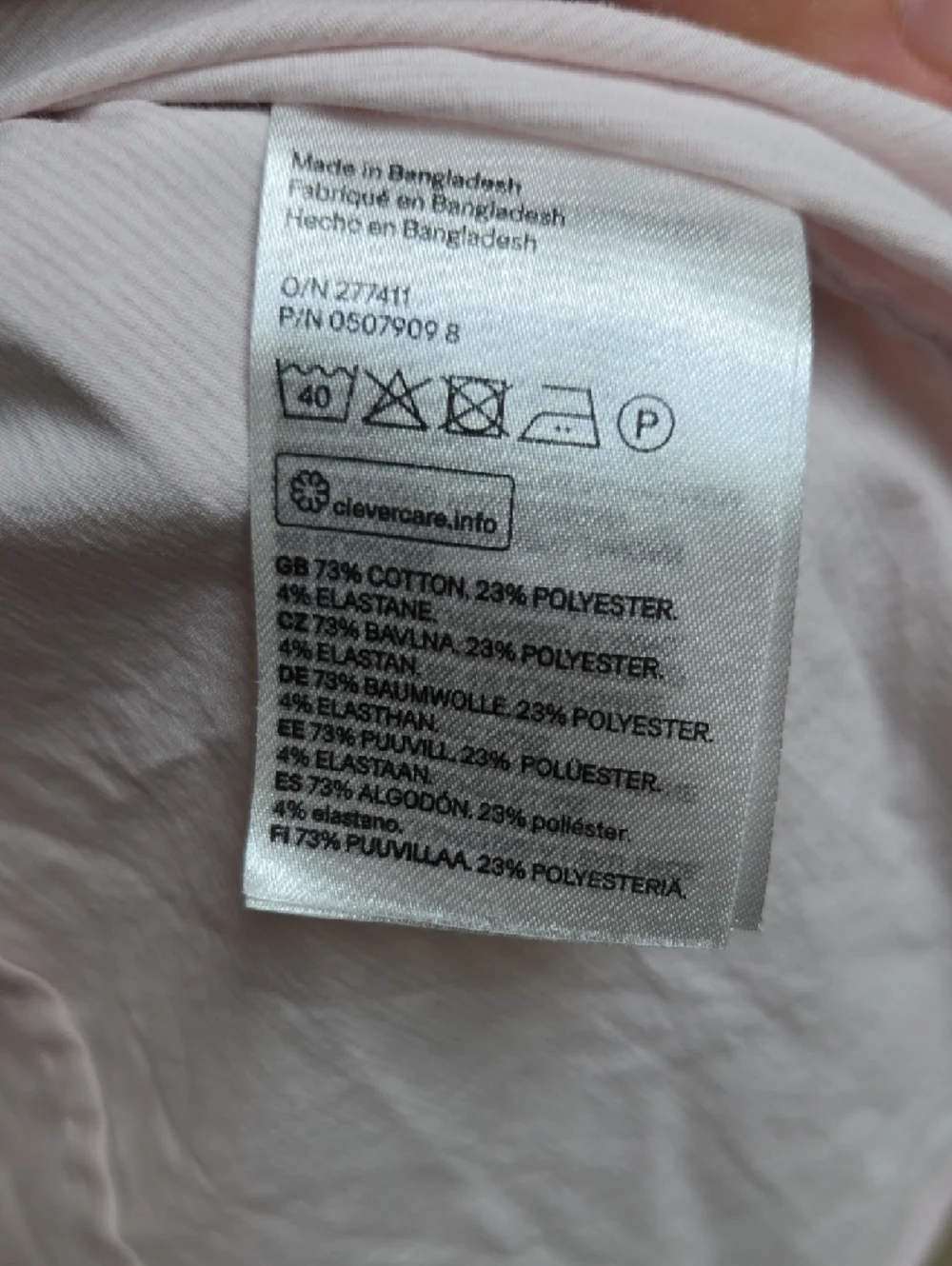 H&M Women's Light Pink Cotton Button-Down Shirt US size 8 - Picture 6 of 6
